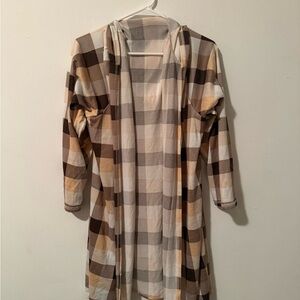 Paper Tee Plaid - Brown, Cream, and White